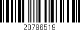 Código de barras (EAN, GTIN, SKU, ISBN): '20786519'