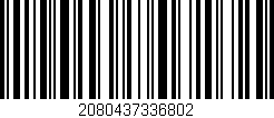 Código de barras (EAN, GTIN, SKU, ISBN): '2080437336802'