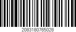 Código de barras (EAN, GTIN, SKU, ISBN): '2083180765028'