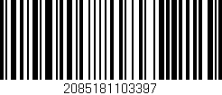 Código de barras (EAN, GTIN, SKU, ISBN): '2085181103397'