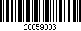Código de barras (EAN, GTIN, SKU, ISBN): '20859886'