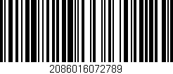 Código de barras (EAN, GTIN, SKU, ISBN): '2086016072789'