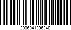 Código de barras (EAN, GTIN, SKU, ISBN): '2086041086348'