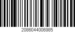 Código de barras (EAN, GTIN, SKU, ISBN): '2086044006985'