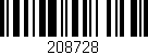 Código de barras (EAN, GTIN, SKU, ISBN): '208728'