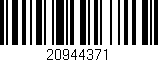 Código de barras (EAN, GTIN, SKU, ISBN): '20944371'