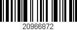 Código de barras (EAN, GTIN, SKU, ISBN): '20966872'