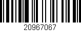 Código de barras (EAN, GTIN, SKU, ISBN): '20967067'