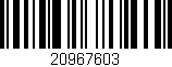 Código de barras (EAN, GTIN, SKU, ISBN): '20967603'