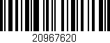 Código de barras (EAN, GTIN, SKU, ISBN): '20967620'