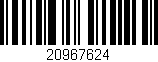 Código de barras (EAN, GTIN, SKU, ISBN): '20967624'