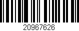 Código de barras (EAN, GTIN, SKU, ISBN): '20967626'