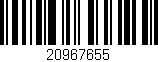 Código de barras (EAN, GTIN, SKU, ISBN): '20967655'