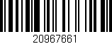 Código de barras (EAN, GTIN, SKU, ISBN): '20967661'