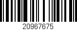 Código de barras (EAN, GTIN, SKU, ISBN): '20967675'