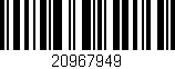 Código de barras (EAN, GTIN, SKU, ISBN): '20967949'