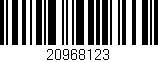Código de barras (EAN, GTIN, SKU, ISBN): '20968123'