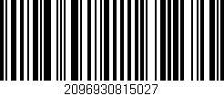 Código de barras (EAN, GTIN, SKU, ISBN): '2096930815027'