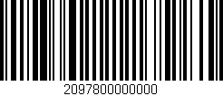 Código de barras (EAN, GTIN, SKU, ISBN): '2097800000000'