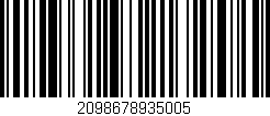 Código de barras (EAN, GTIN, SKU, ISBN): '2098678935005'