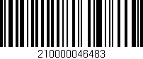 Código de barras (EAN, GTIN, SKU, ISBN): '210000046483'