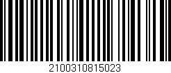 Código de barras (EAN, GTIN, SKU, ISBN): '2100310815023'