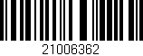 Código de barras (EAN, GTIN, SKU, ISBN): '21006362'