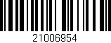 Código de barras (EAN, GTIN, SKU, ISBN): '21006954'
