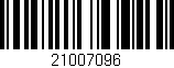 Código de barras (EAN, GTIN, SKU, ISBN): '21007096'