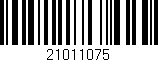 Código de barras (EAN, GTIN, SKU, ISBN): '21011075'