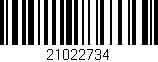 Código de barras (EAN, GTIN, SKU, ISBN): '21022734'