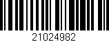 Código de barras (EAN, GTIN, SKU, ISBN): '21024982'