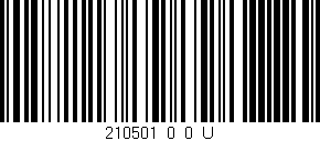 Código de barras (EAN, GTIN, SKU, ISBN): '210501_0_0_U'