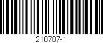 Código de barras (EAN, GTIN, SKU, ISBN): '210707-1'