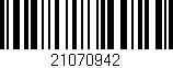 Código de barras (EAN, GTIN, SKU, ISBN): '21070942'