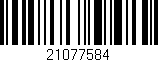 Código de barras (EAN, GTIN, SKU, ISBN): '21077584'