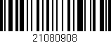 Código de barras (EAN, GTIN, SKU, ISBN): '21080908'