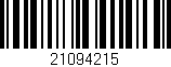 Código de barras (EAN, GTIN, SKU, ISBN): '21094215'