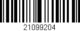 Código de barras (EAN, GTIN, SKU, ISBN): '21099204'