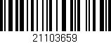 Código de barras (EAN, GTIN, SKU, ISBN): '21103659'