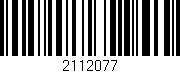 Código de barras (EAN, GTIN, SKU, ISBN): '2112077'