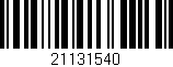 Código de barras (EAN, GTIN, SKU, ISBN): '21131540'