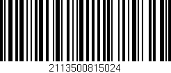 Código de barras (EAN, GTIN, SKU, ISBN): '2113500815024'
