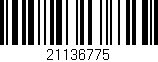 Código de barras (EAN, GTIN, SKU, ISBN): '21136775'
