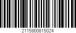 Código de barras (EAN, GTIN, SKU, ISBN): '2115900815024'