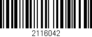 Código de barras (EAN, GTIN, SKU, ISBN): '2116042'