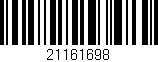 Código de barras (EAN, GTIN, SKU, ISBN): '21161698'