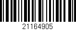 Código de barras (EAN, GTIN, SKU, ISBN): '21164905'