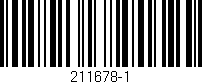 Código de barras (EAN, GTIN, SKU, ISBN): '211678-1'