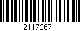 Código de barras (EAN, GTIN, SKU, ISBN): '21172671'